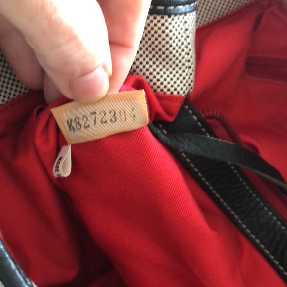 Navy and white Dooney shoulder bag - Picture 7 of 11